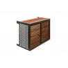 Cache Clim modèle Bois Alu Bronze